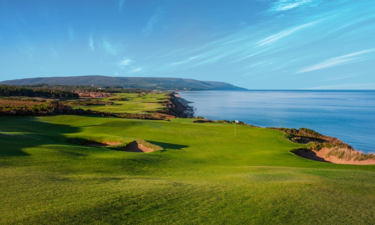 golf course by the ocean on cape breton island